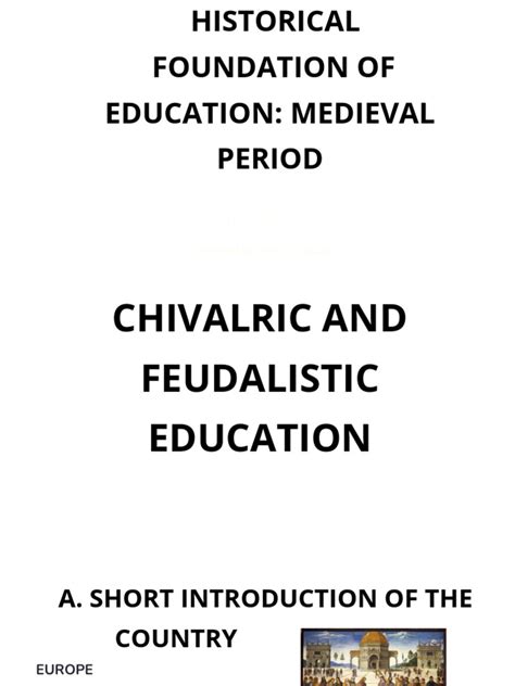 Chivalric, Feudalistic and Guild System | PDF | Journeyman | Chivalry