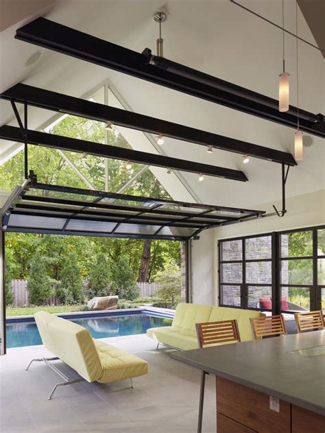 Living Room Garage Door | Houzz