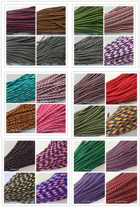 Free Buckles New 172 colors Paracord 550 Paracord Polyester Parachute ...