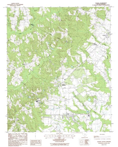 Dalzell topographic map, SC - USGS Topo Quad 34080a4