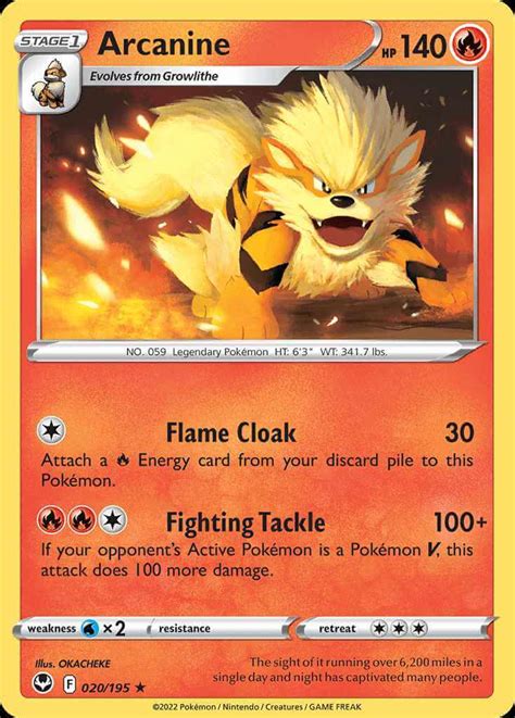 Arcanine (swsh12-20) - Pokémon Card Database - PokemonCard