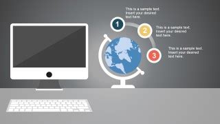 Modern Computer Desk PowerPoint Template - SlideModel