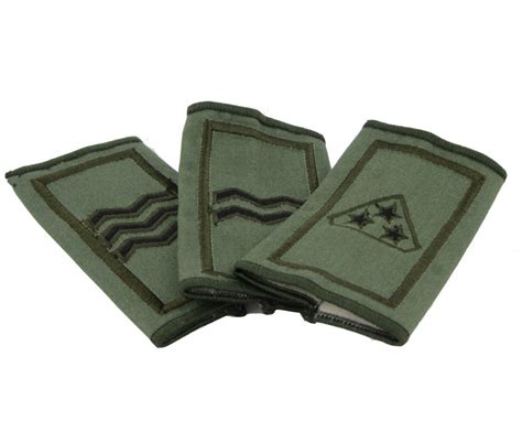 Irish Defence Forces Tactical Rank Sliders - Enlisted - Protac ...