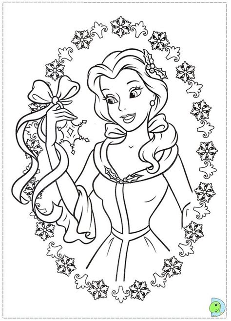 Disney Princess Christmas Coloring Pages Pdf