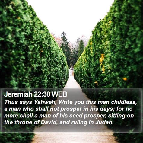 Jeremiah 22 Scripture Images - Jeremiah Chapter 22 WEB Bible Verse Pictures