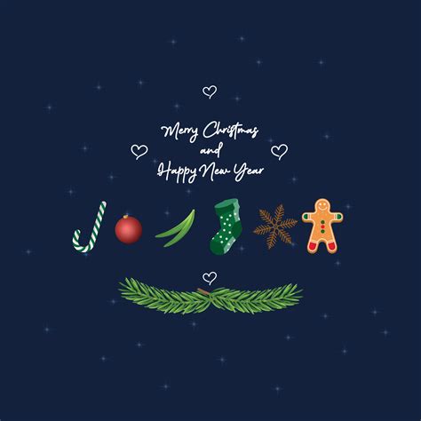 Minimal Christmas greeting card 21913782 Vector Art at Vecteezy