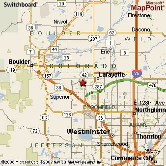 Louisville, Colorado Area Map & More