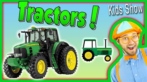 Tractors for Kids – Learn Farm Vehicles and Equipment with Blippi - YouTube