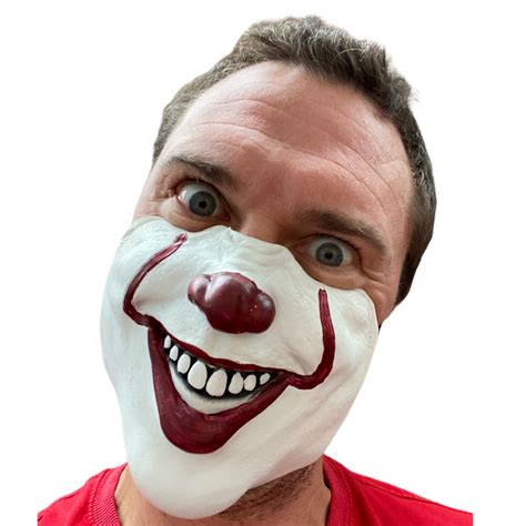 Scary clown face png png see-through background download