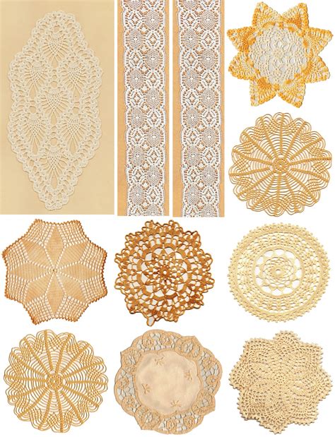 Doilies Lace Collage Sheet Free Stock Photo - Public Domain Pictures