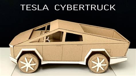 TESLA CYBERTRUCK from cardboard / Diy Cardboard Car - YouTube