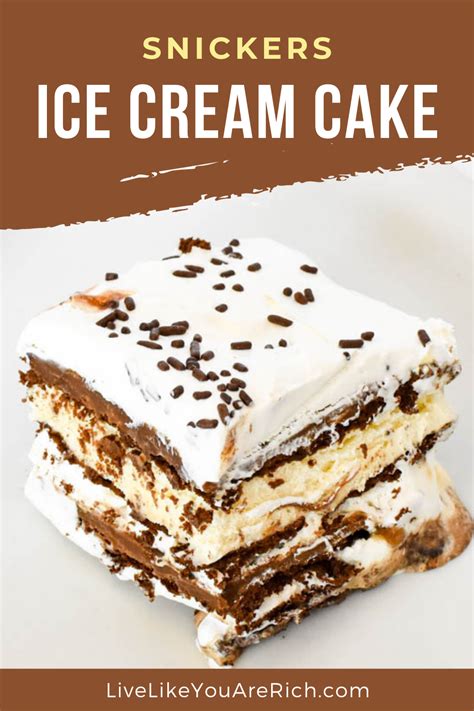 Snickers Ice Cream Cake | レシピ