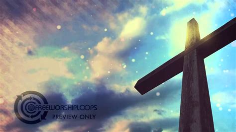 Cross and Sky Motion Background for Worship - YouTube