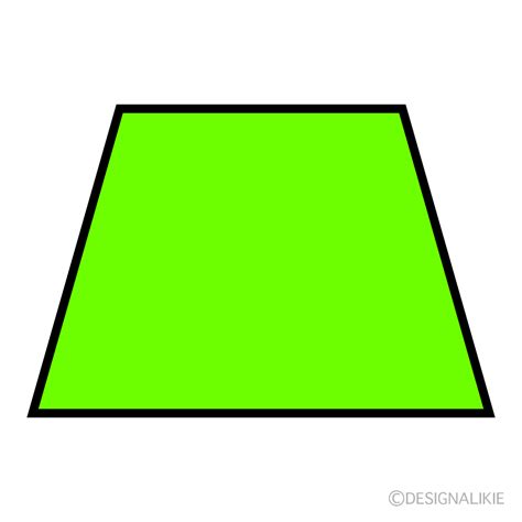 Trapezoid Shape Clip Art Free PNG Image｜Illustoon