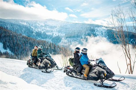 Discover Idaho Winter Skiing and Snowmobiling Fun