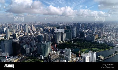 tokyo bay in aerial view Stock Photo - Alamy