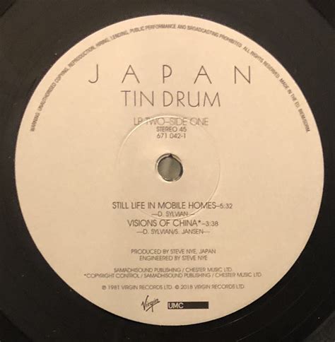 Japan - Tin Drum [Half Speed Mastered] [VINYL] (UK & Europe) New & Sealed - 2018