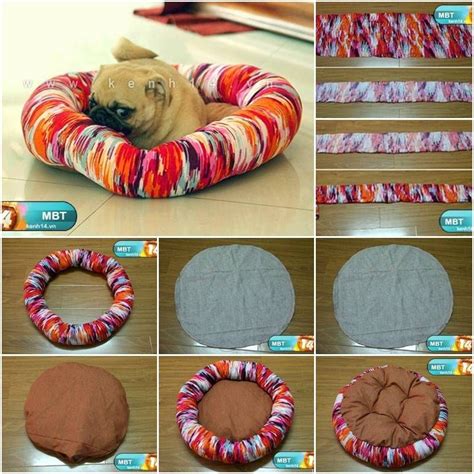 How to make Sew Pet Bed step by step DIY tutorial instructions, How to, how to make, step by ...