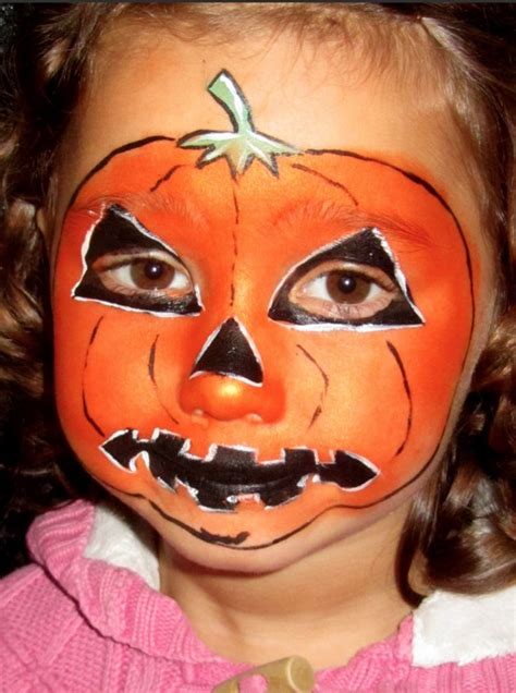 Jack O Lantern Face Painting | Face painting halloween, Face painting ...