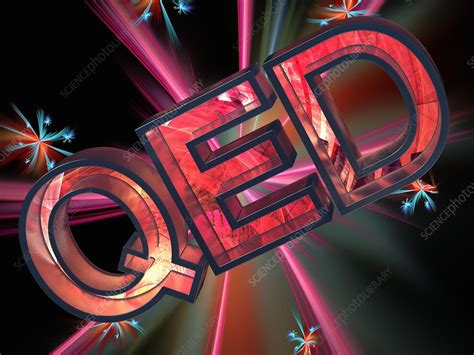 Quantum electrodynamics, illustration - Stock Image - C046/7879 ...