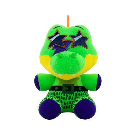 SET of 4 FNAF Security Breach Blacklight Wolf Gator Chica Freddy Plush ...