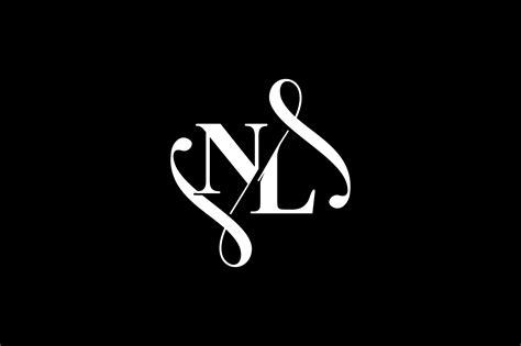 NL Monogram logo Design V6 By Vectorseller | TheHungryJPEG