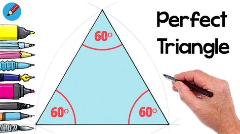 Cómo dibujar un triángulo equilátero perfecto muy fácil