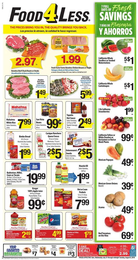 Food 4 Less Current weekly ad 07/31 - 08/06/2019 - frequent-ads.com