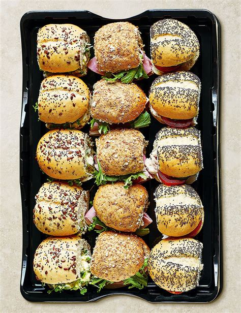 Classic Mini Roll Platter (15 Pieces) | M&S | Mini rolls, Pretty food, Feeding a crowd