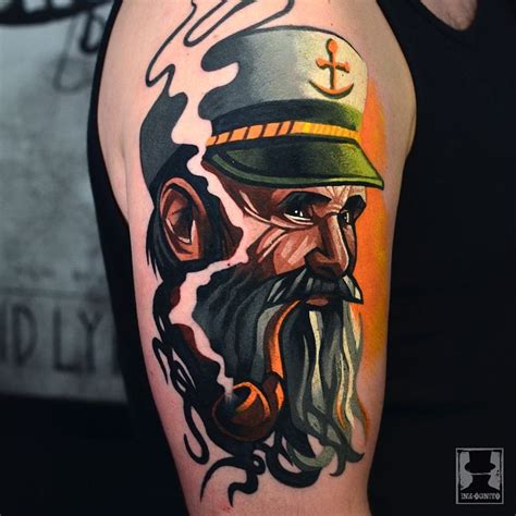 Tattoo uploaded by Tattoodo • O Captain My Captain! Tattoo by Tomek Kołucki #TomekKołucki # ...