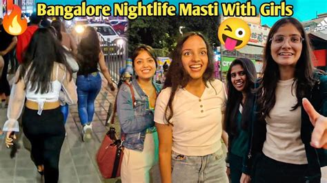 MG Road Bangalore Night Life Cute Girls 😘 nightlife in Koramangala ...