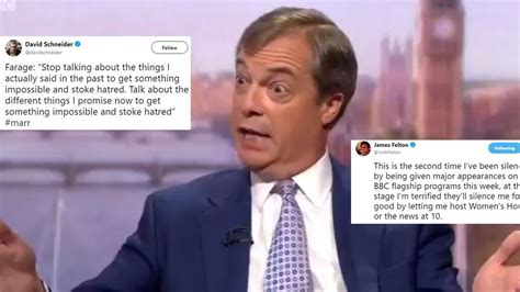 Nigel Farage accuses the BBC of bias while on The Andrew Marr Show ...