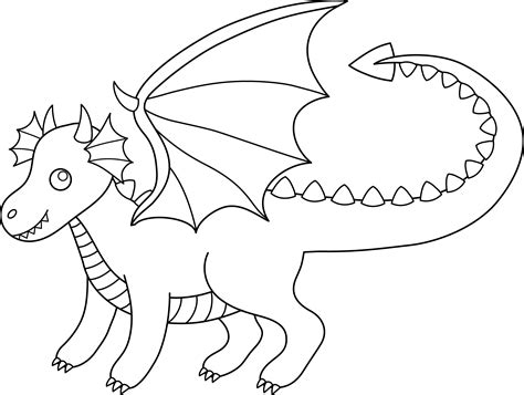 Dragon Drawing Template