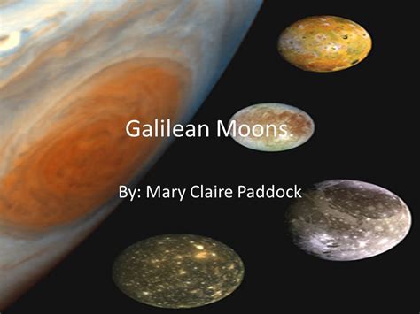 Four Galileo Moons Jupiter