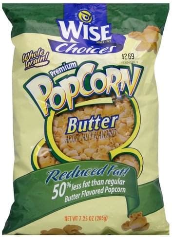 Wise Butter Premium Popcorn - 7.25 oz, Nutrition Information | Innit