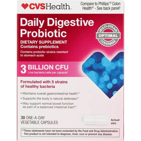 CVS Health, Daily Digestive Probiotic, Dietary Supplement Capsules | Pick Up In Store TODAY at CVS