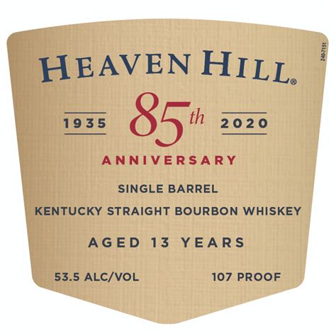 Buy Heaven Hill 85th Anniversary Edition Single Barrel Bourbon Online - Notable Distinction