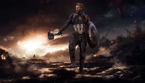 Captain America Mjolnir And Shield 2020 Wallpaper,HD Superheroes ...