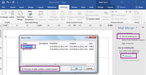 How to print address labels merge from excel to word - vastcure