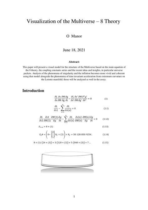 (PDF) Visualization of the Multiverse - 8 Theory