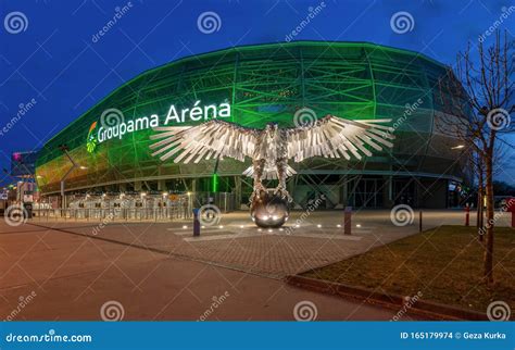 Official stadium of Fradi editorial stock image. Image of hungary ...