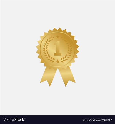 Gold medal design Royalty Free Vector Image - VectorStock