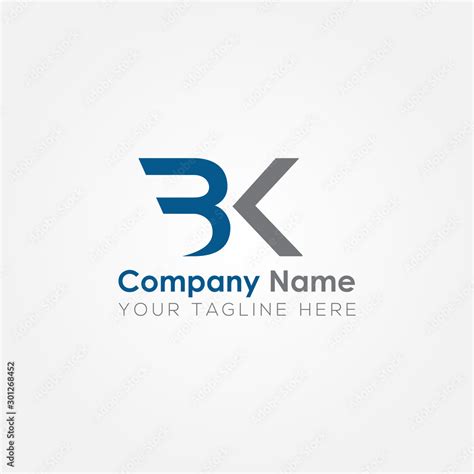 Initial BK Letter logo vector template design. Simple Linked Letter BK Logo design. Stock Vector ...