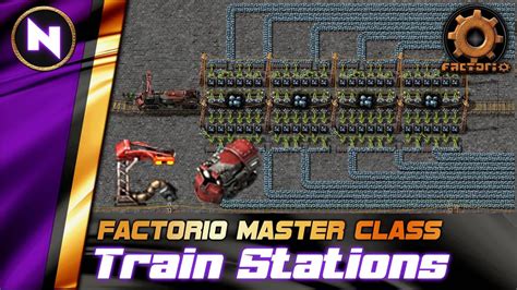 Efficient LOADING/UNLOADING Train Station designs | Factorio Tutorial ...