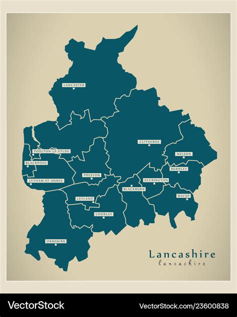 Lancashire Political Map