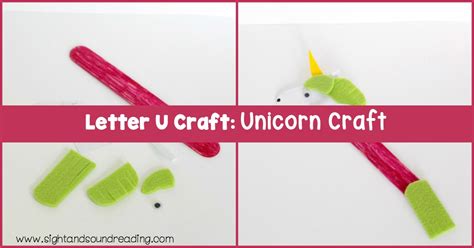 Letter U Craft: Unicorn Craft