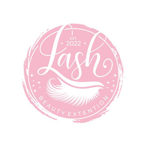 Eyelash extension logo design vector illustration 7610182 Vector Art at ...