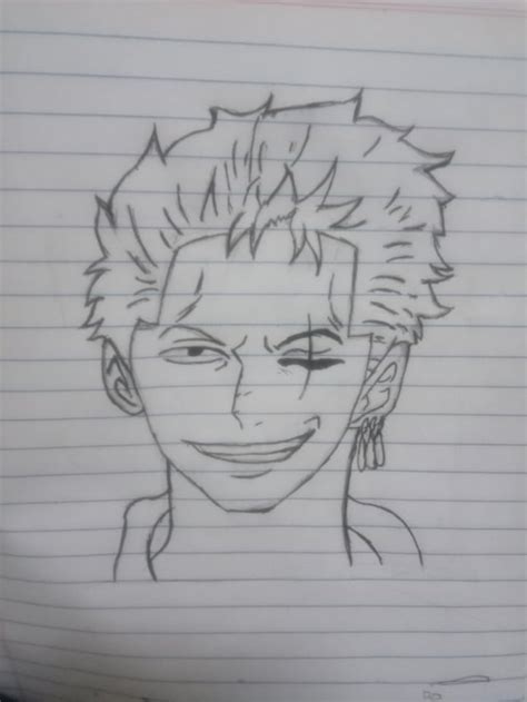 I Drew My Favourite Straw Hat! Roronoa Zoro!! : r/OnePiece