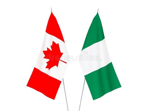 Canada Vs Nigeria, Nigerian Smoky Mystic Flags Placed Side By Side ...