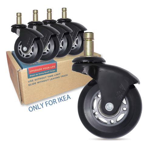 Buy 2.5 inch IKEA Office Chair Caster Wheel Replacement for Roller-Blade Wheels Heavy Duty ...